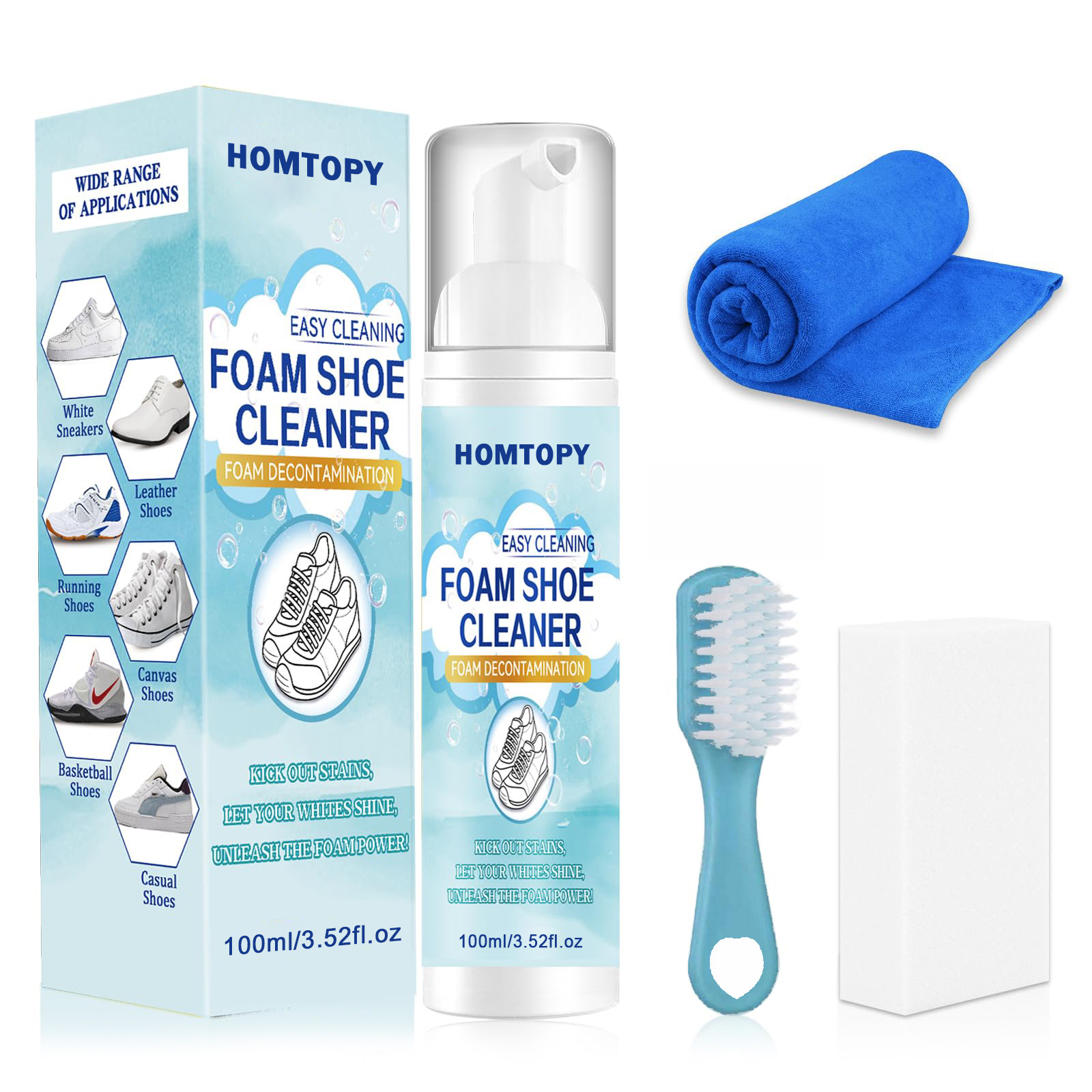 Sneaker Care Cleaning Kit - Shoe Cleaning Kit,Sneaker cleaner Removes Dirt