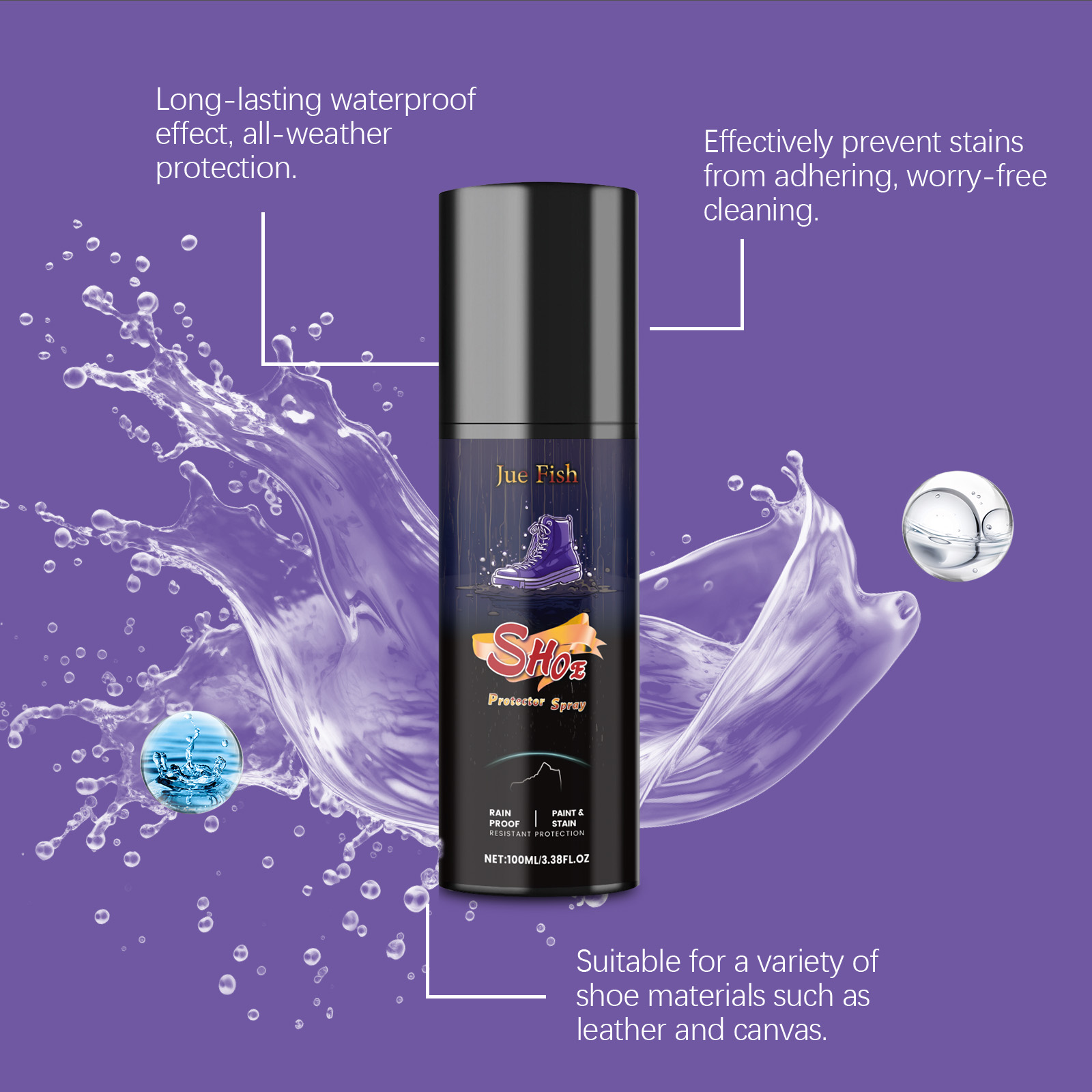 100ML Shoe Protector Spray Cle - đánh giá và giá Waterproof Spray Shoe