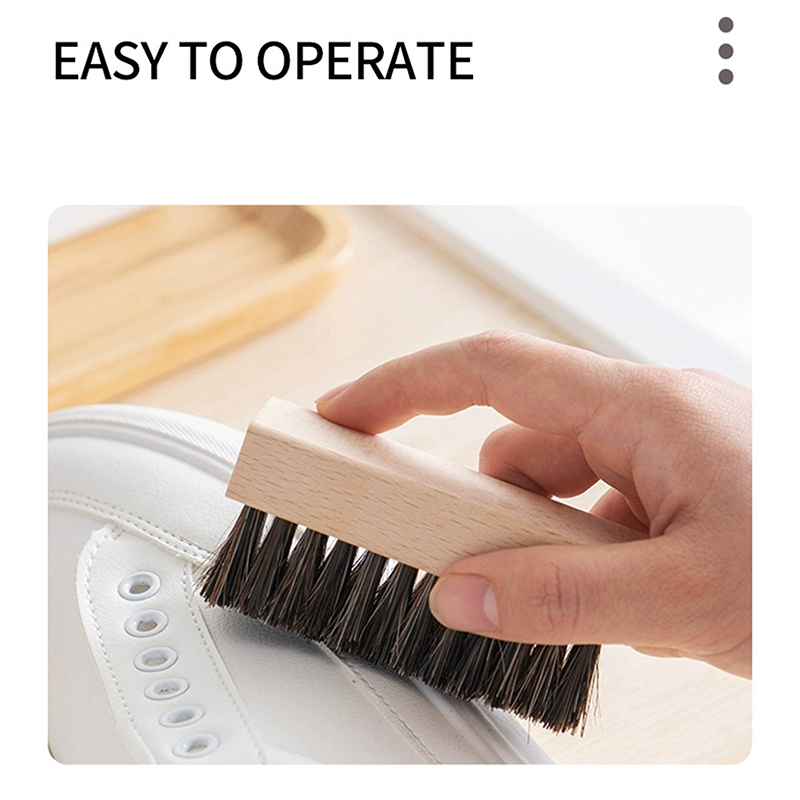 Useful Wood Handle Shoe Brush  - đánh giá và giá Sneaker Care Cleaning Kit