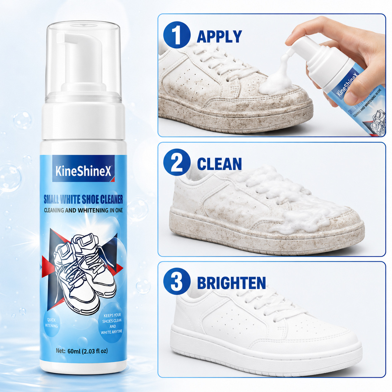 Gihen Shoe Cleaner Kits Water- - đánh giá và giá Sneaker Care Cleaning Kit