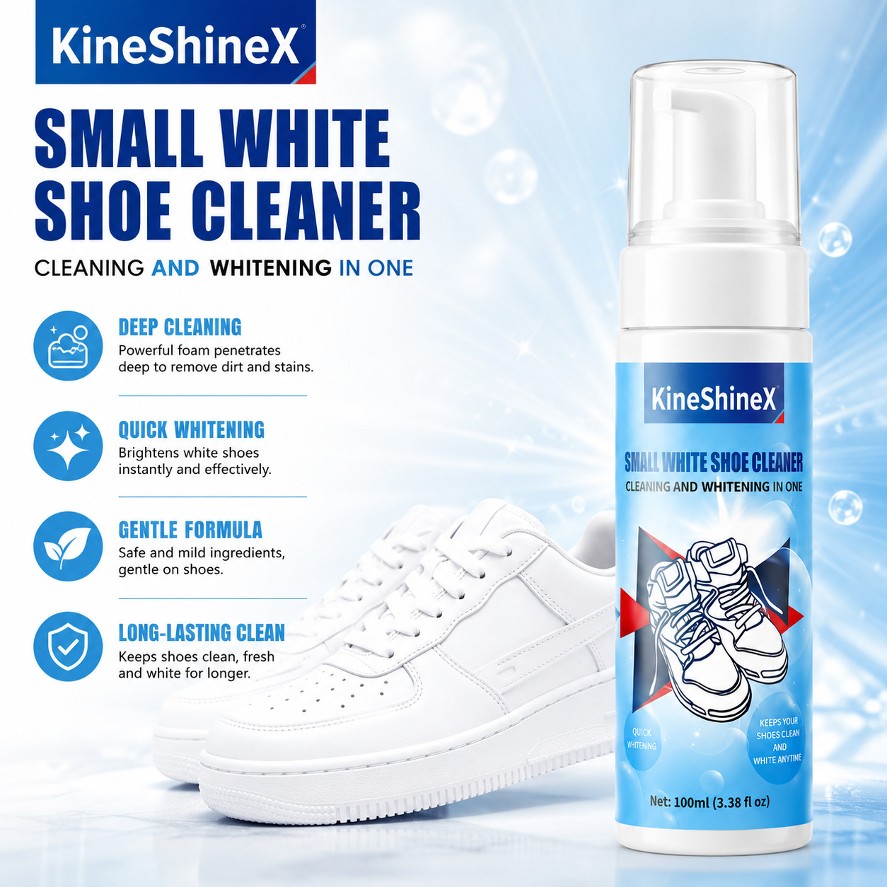 Gihen Shoe Cleaner Kits Water- - đánh giá và giá Sneaker Care Cleaning Kit